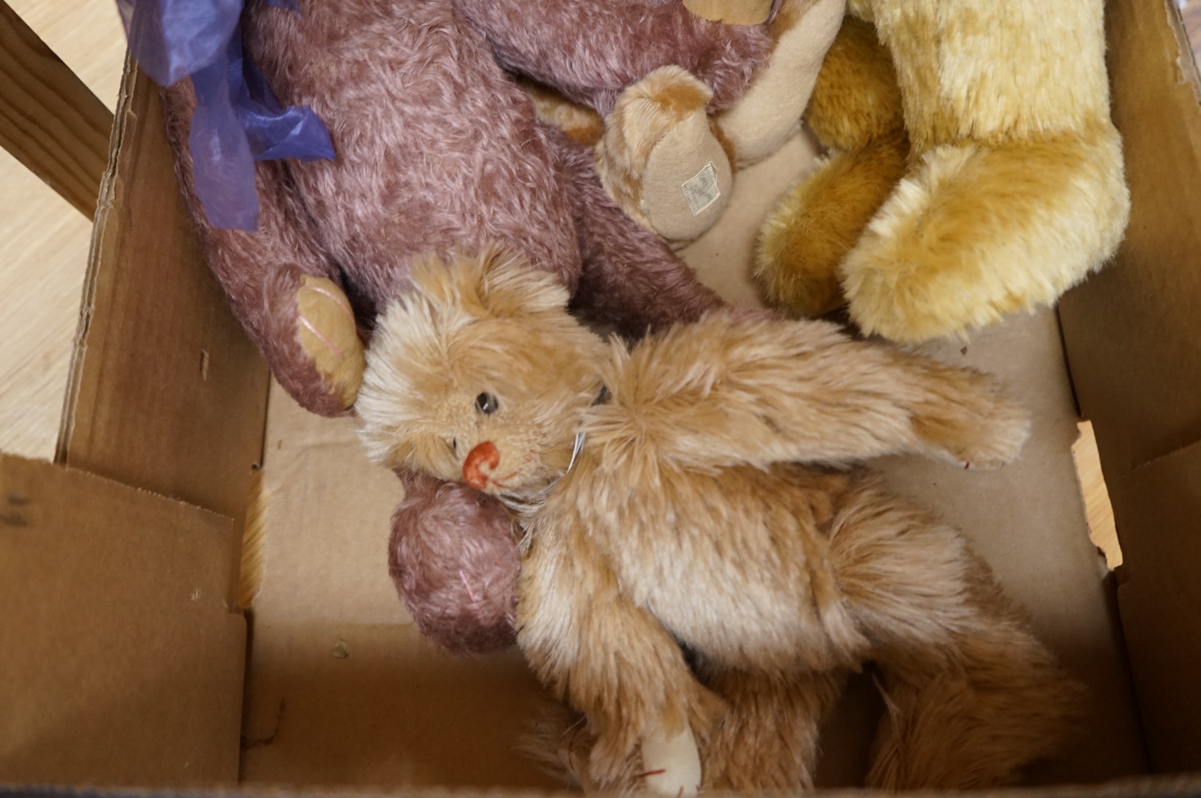 A group of four various Teddy bears including Deans and Aurora